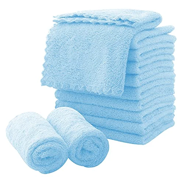 Alt view image 3 of 6 - Microfiber Facial Cloths Fast Drying Washcloth 12 Pack - Premium Soft Makeup Remover Cloths - Highly Absorbent