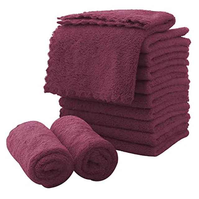 Alt view image 4 of 6 - Microfiber Facial Cloths Fast Drying Washcloth 12 Pack - Premium Soft Makeup Remover Cloths - Highly Absorbent