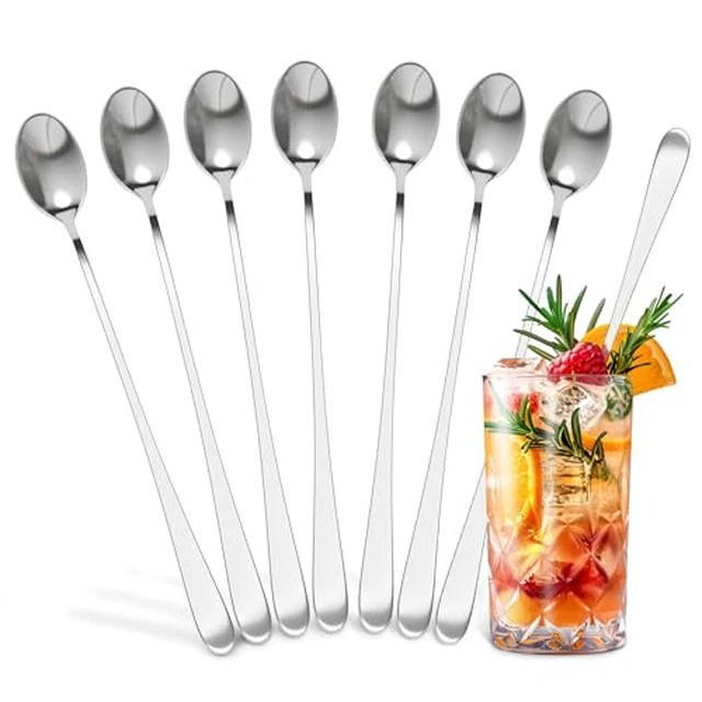 Alt view image 5 of 5 - 6 Pcs Coffee Spoons Set, 6.1", Floral Ceramic Handle and Stainless Steel
