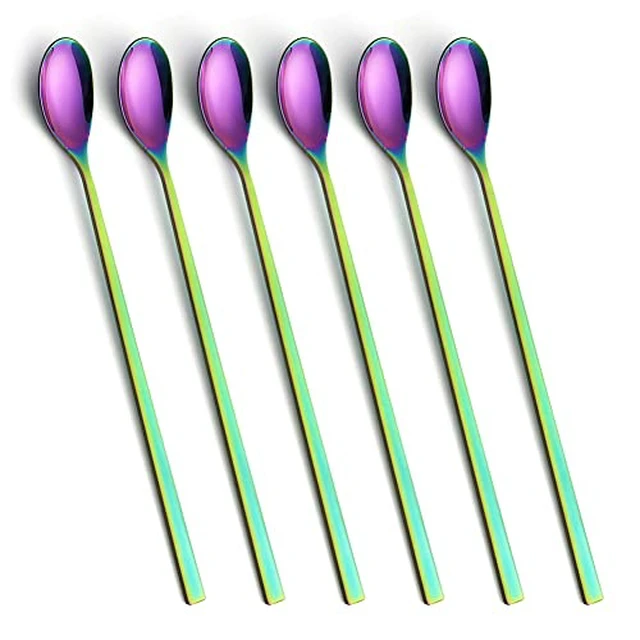 Alt view image 3 of 4 - 9-In Long Handle Spoon, Coffee Stirrers, Ice Tea Spoon,Set of 6