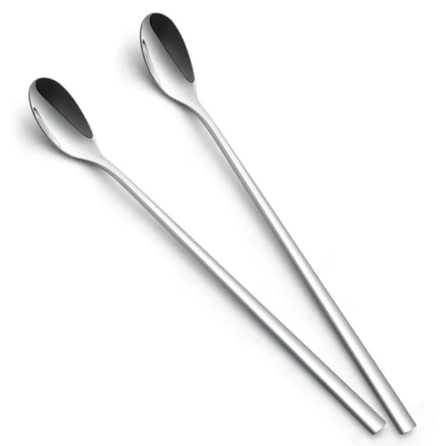 Alt view image 4 of 4 - 9-In Long Handle Spoon, Coffee Stirrers, Ice Tea Spoon,Set of 6