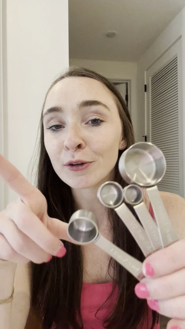 Alt view image 2 of 5 - Measuring Spoons, Premium Heavy Duty Stainless Steel Measuring Spoons Cups Set, Small Tablespoon with Metric and US Measurements, Set of 6 for Measuring Dry and Liquid Ingredients