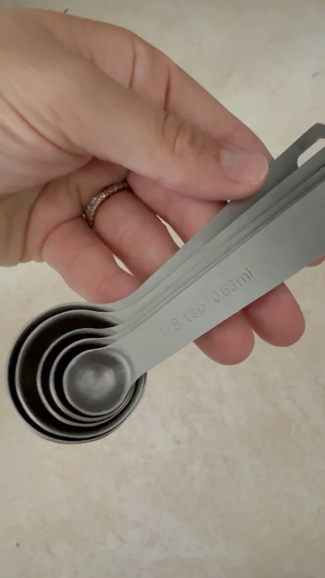 Alt view image 5 of 5 - Measuring Spoons, Premium Heavy Duty Stainless Steel Measuring Spoons Cups Set, Small Tablespoon with Metric and US Measurements, Set of 6 for Measuring Dry and Liquid Ingredients