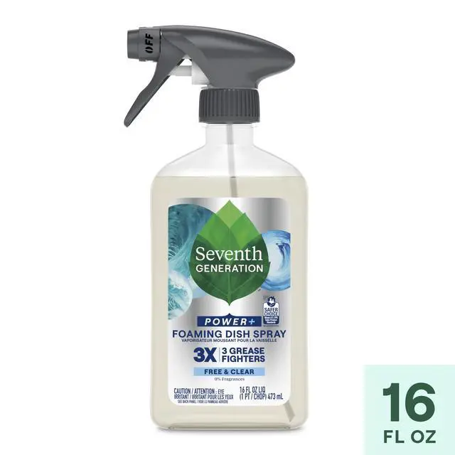 Alt view image 7 of 7 - Seventh Generation Foaming Dish Soap Spray, Free & Clear, 16 fl oz