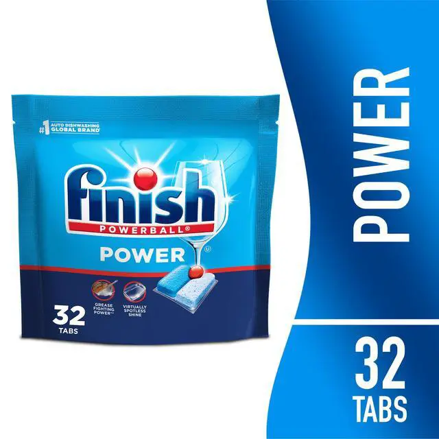 Alt view image 6 of 7 - Finish Power Dishwasher Pods, No Pre-Rinse Dishwasher Detergent Tabs Soap, Deep Clean, 32 Count