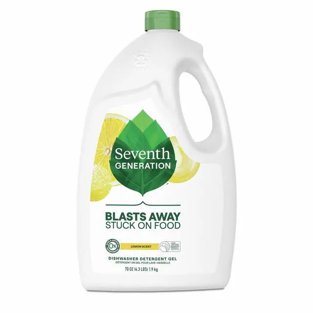Alt view image 4 of 7 - Seventh Generation Dishwasher Detergent Gel, Lemon Scent, 70 oz