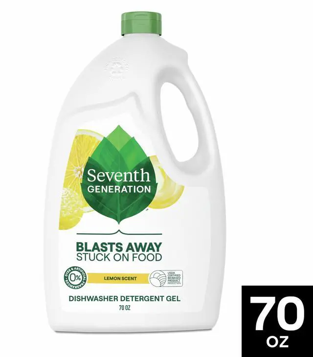 Main image of Seventh Generation Dishwasher Detergent Gel, Lemon Scent, 70 oz
