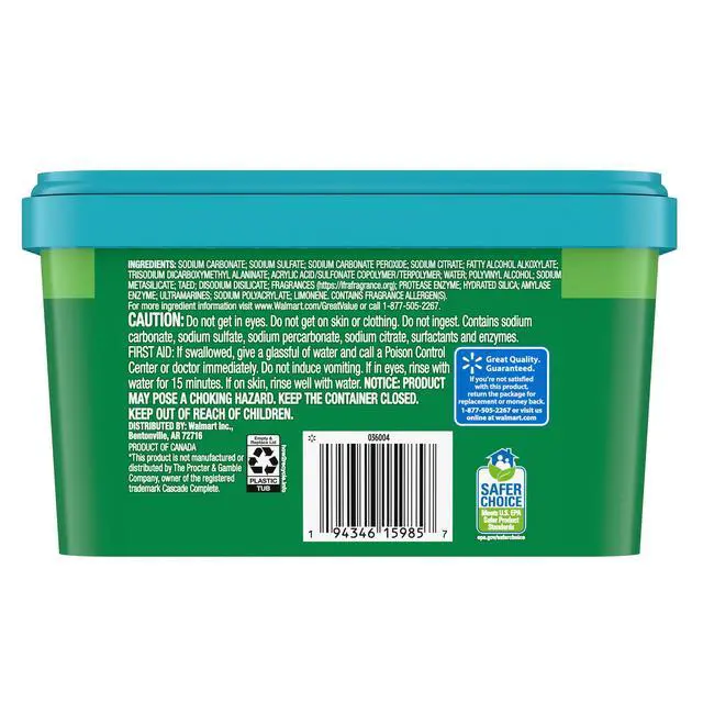 Alt view image 6 of 7 - Great Value Automatic Dishwasher Pacs, Fresh Scent, 78 Count