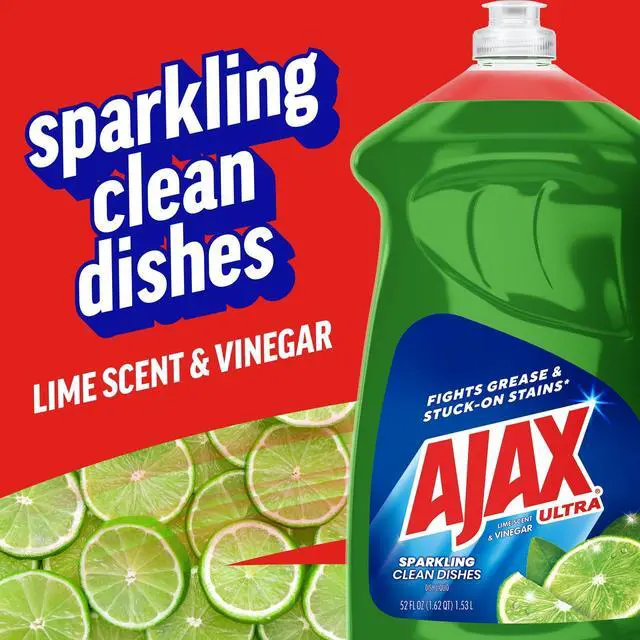 Alt view image 5 of 6 - Ajax Ultra Triple Action Liquid Dish Soap, Lime - 52 fluid ounce