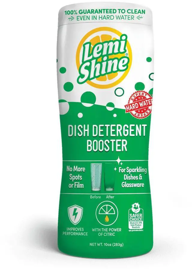 Alt view image 3 of 6 - Lemi Shine Dish Detergent Booster, Gets Rid of Hard Water Spots, 10oz