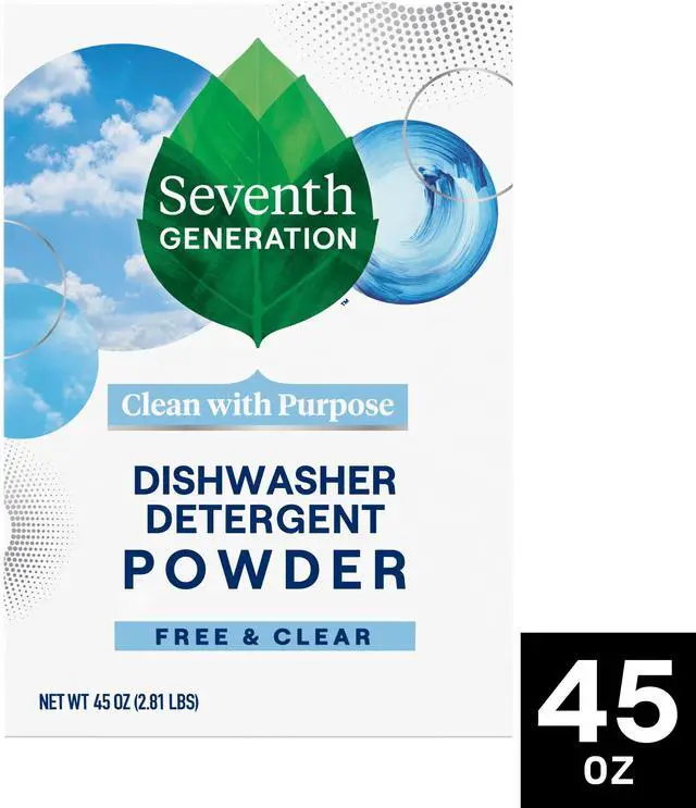 Alt view image 5 of 7 - Seventh Generation Dishwasher Detergent Powder, Free & Clear, 45 fl Oz