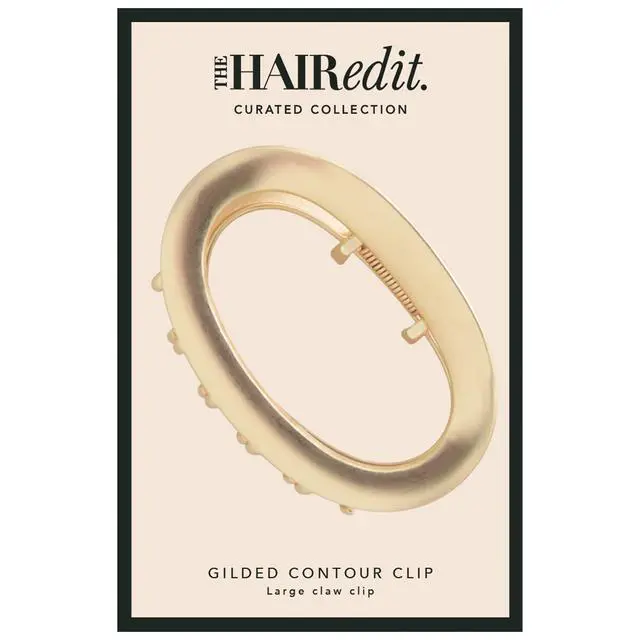 Alt view image 3 of 6 - The Hair Edit Gilded Contour Claw Clip, Gold