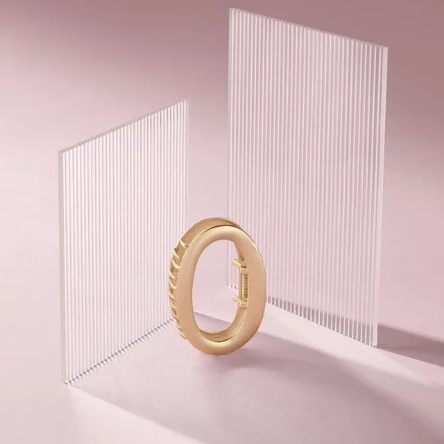 Alt view image 5 of 6 - The Hair Edit Gilded Contour Claw Clip, Gold