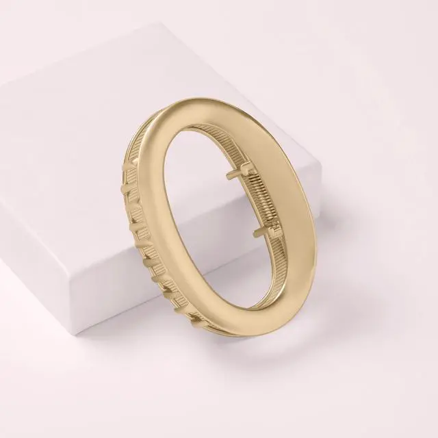 Alt view image 4 of 6 - The Hair Edit Gilded Contour Claw Clip, Gold