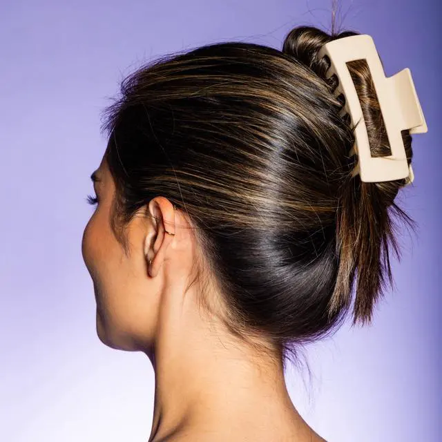 Alt view image 5 of 7 - Gimme Beauty Rectangle Claw Clip for Thick Hair, Pink Blonde, 2 Count