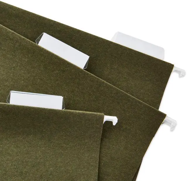 Main image of Pen+Gear Letter Size Hanging File Folders, 12 Count, Green