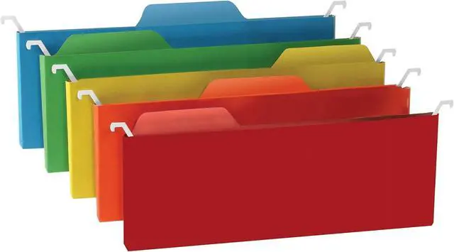 Alt view image 2 of 3 - Find It Mini Hanging File Folders- 6 PK Assorted
