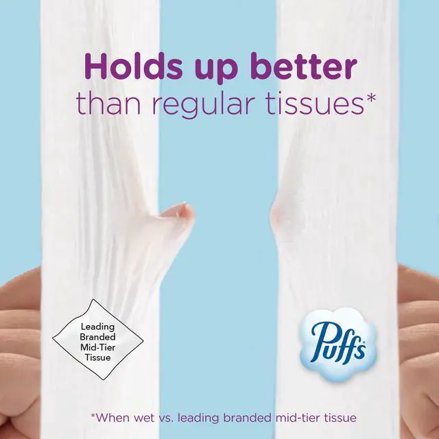 Alt view image 4 of 7 - Puffs Ultra Soft Facial Tissues, 6 Cube Boxes, 72 Facial Tissues Per Box