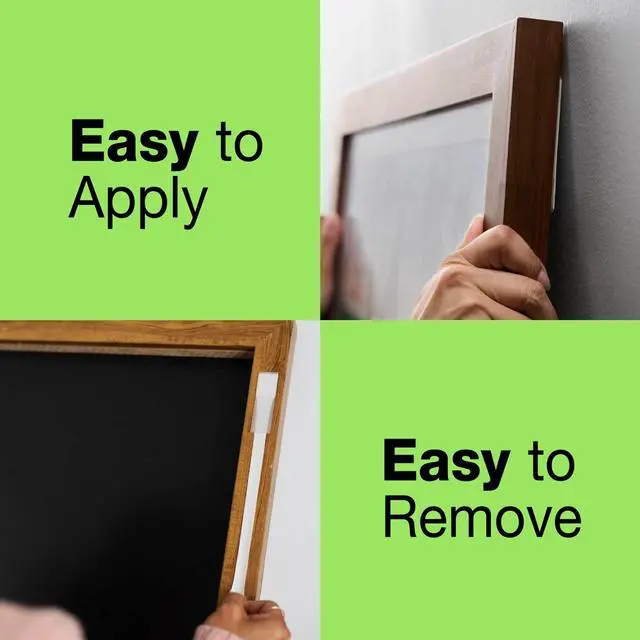 Alt view image 6 of 6 - FrogTape reMOVEables Large White Picture Hanging Strips, 12 Pairs or 24 Mounting Strips Total