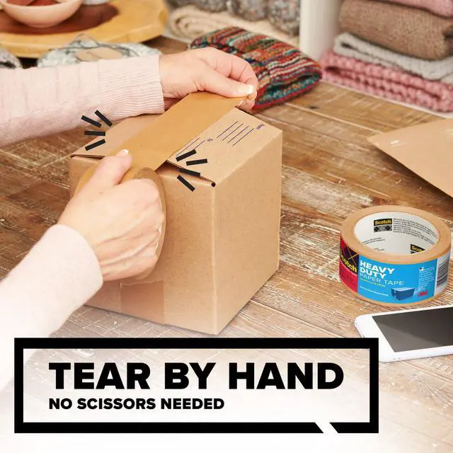 Main image of Scotch Heavy Duty Paper Packaging Tape, 1.88 in x 24.9 yd, 1 Roll