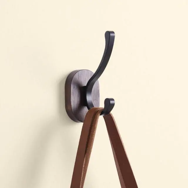 Alt view image 6 of 6 - Mainstays Round Wood Hanger Backer with Black Hook 1 Pack