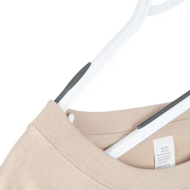 Alt view image 3 of 7 - (2 pack) Mainstays Non-Slip Plastic Clothes Hangers, White, 10 Pack