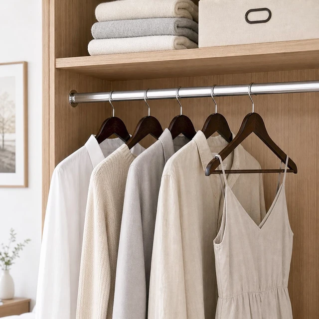 Alt view image 2 of 7 - Better Homes & Gardens Walnut Finish Wood Suit Hangers, 5 Pack, Adult