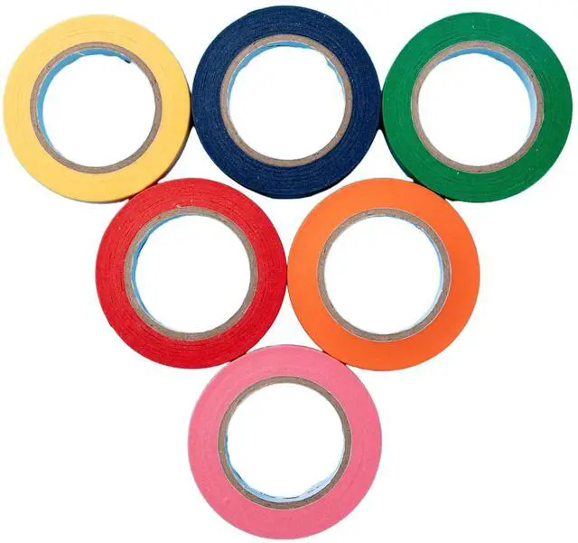 Main image of Pen+Gear Masking Tape, 0.59 in x 15 yds, Multicolor, 6 Rolls