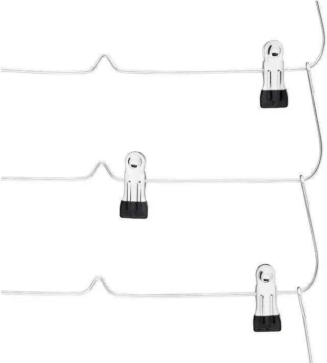 Main image of Mainstays 6-Tier Space-Saving Chrome Metal Pant & Skirt Hanger