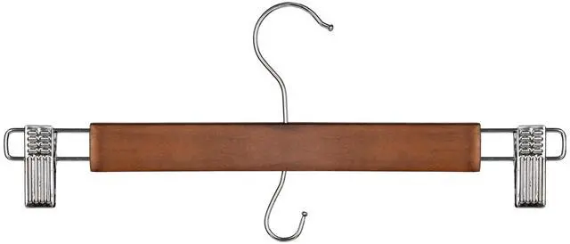 Alt view image 4 of 7 - Better Homes & Gardens Walnut Wood Pant & Skirt Hangers, 3 Pack