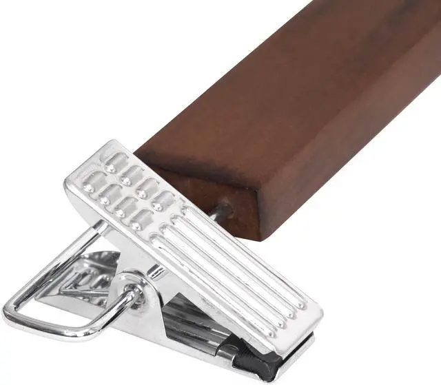 Alt view image 7 of 7 - Better Homes & Gardens Walnut Wood Pant & Skirt Hangers, 3 Pack
