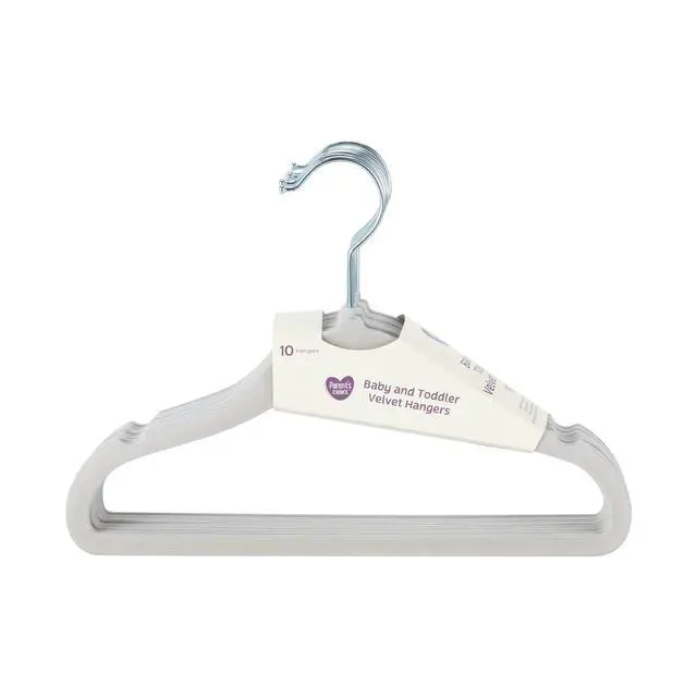 Alt view image 4 of 7 - Parent's Choice Infant & Toddler Velvet Hangers, 10 Count