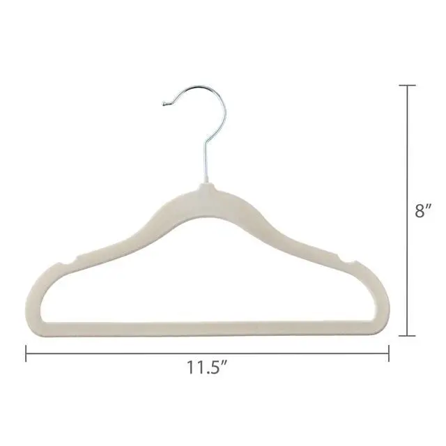 Alt view image 2 of 7 - Parent's Choice Infant & Toddler Velvet Hangers, 10 Count