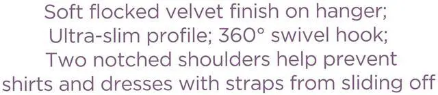 Main image of Parent's Choice Infant & Toddler Velvet Hangers, 10 Count
