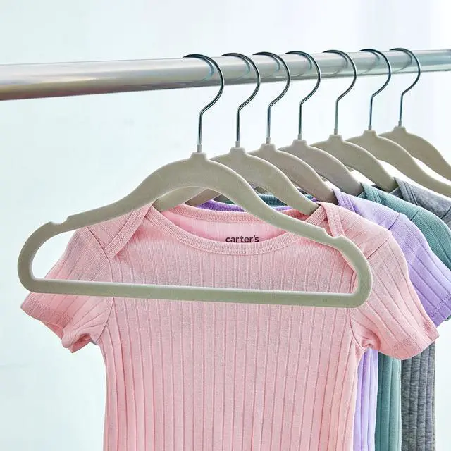 Alt view image 5 of 7 - Parent's Choice Infant & Toddler Velvet Hangers, 10 Count