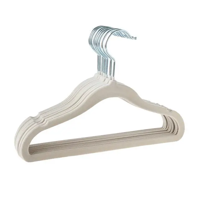 Alt view image 7 of 7 - Parent's Choice Infant & Toddler Velvet Hangers, 10 Count