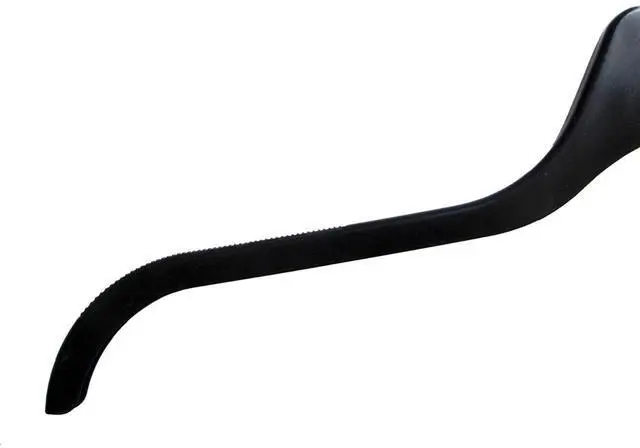 Main image of Hanger Central 10 Pack Recycled Black Heavy Duty Plastic Shirt Blouse Garment Hangers with Polished Metal Swivel Hooks, 17 inch