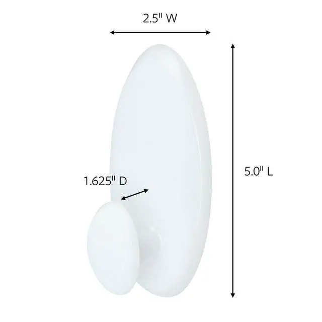 Alt view image 2 of 7 - (2 pack) Command Clothes Hanger, White, Large, 1 Wall Hanger
