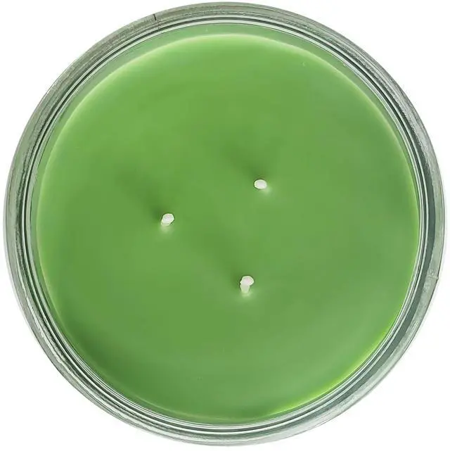 Alt view image 2 of 7 - Mainstays Sweet Apple 3-Wick Glass Jar Candle, Green, 11.5 oz