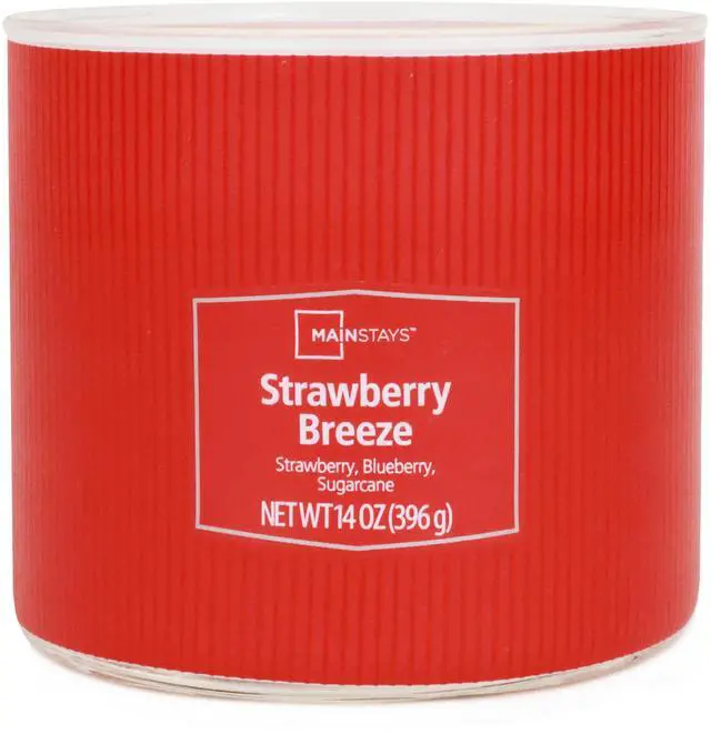 Alt view image 3 of 6 - Mainstays Textured Wrap Strawberry Breeze 3-Wick Candle, 14 oz