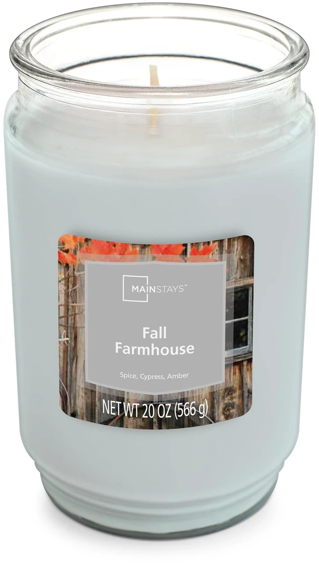 Alt view image 3 of 4 - Mainstays Fall Farmhouse Scented Single Wick Jar Candle, 20 oz