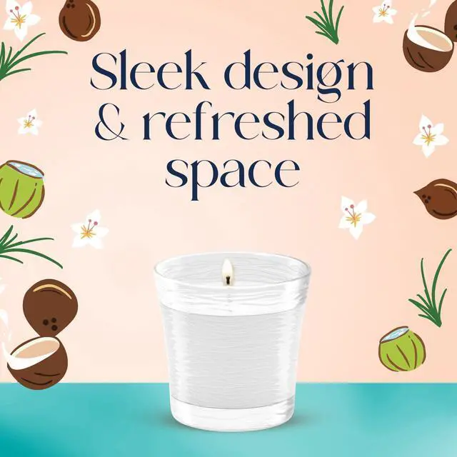 Alt view image 7 of 7 - Glade® Jar Candle, Coconut Water & Beach Grass, 4.08oz., 2 Count