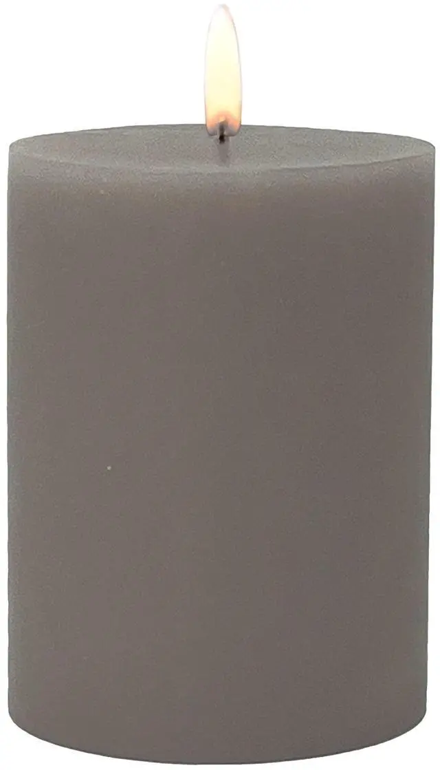 Alt view image 2 of 7 - Mainstays Single Wick 3 in x 4 in Pillar Candle, Unscented, Taupe