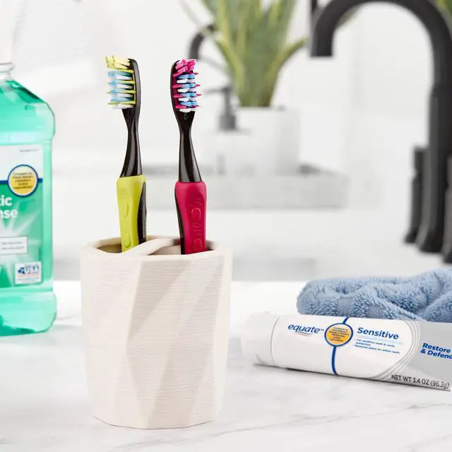 Alt view image 6 of 6 - Equate Polaris Deep Cleaning VibraClean Vibrating Toothbrush, Soft, 2 Count