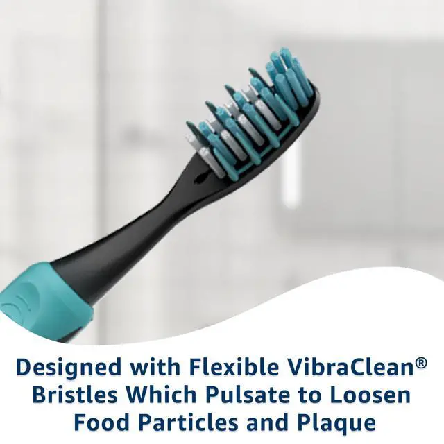 Alt view image 5 of 6 - Equate Polaris Deep Cleaning VibraClean Vibrating Toothbrush, Soft, 2 Count