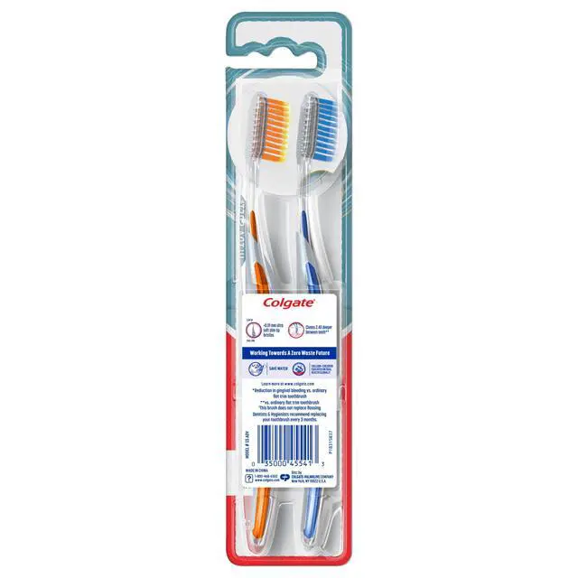 Alt view image 3 of 7 - Colgate Gum Health Adult Manual Toothbrush, Ultra Soft 2ct