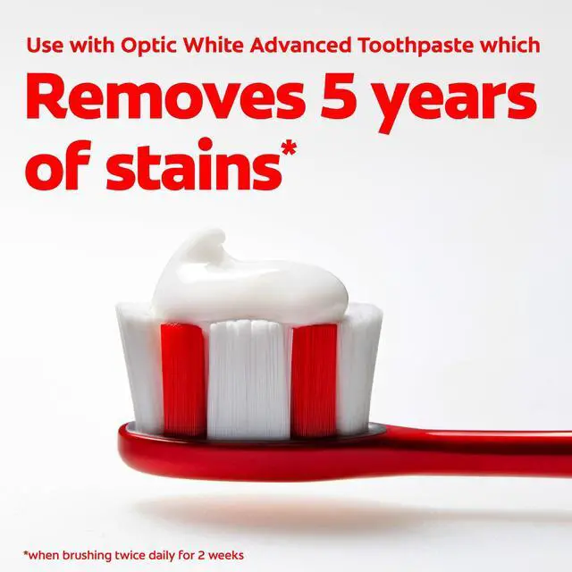 Alt view image 2 of 6 - Colgate Optic White Soft Toothbrush for Adults, 2 Pack