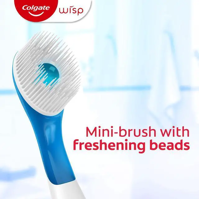 Alt view image 3 of 6 - Colgate Max Fresh Wisp Disposable Travel Toothbrushes, Mini Toothbrush, Peppermint, 24 Count