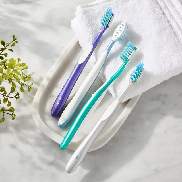 Alt view image 4 of 5 - Equate Pure Health, Adult, Manual, Soft Toothbrush, 4 Count