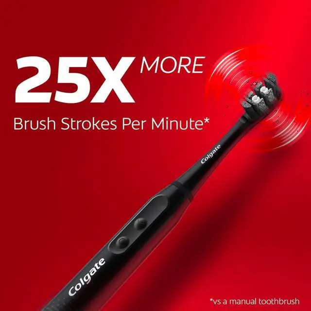 Alt view image 3 of 6 - Colgate Optic White Adult Sonic Battery Operated Electric Toothbrush, Medium